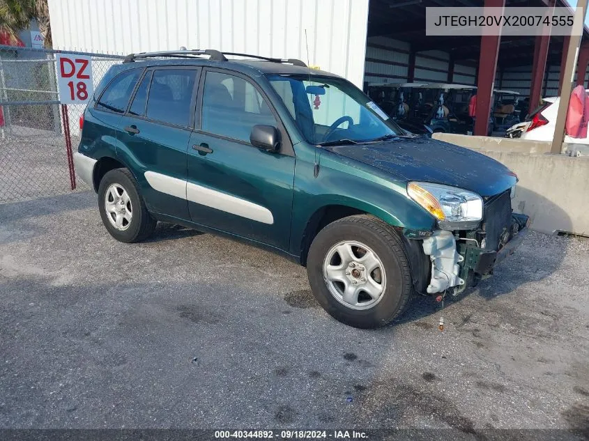 2002 Toyota Rav4 VIN: JTEGH20VX20074555 Lot: 40344892