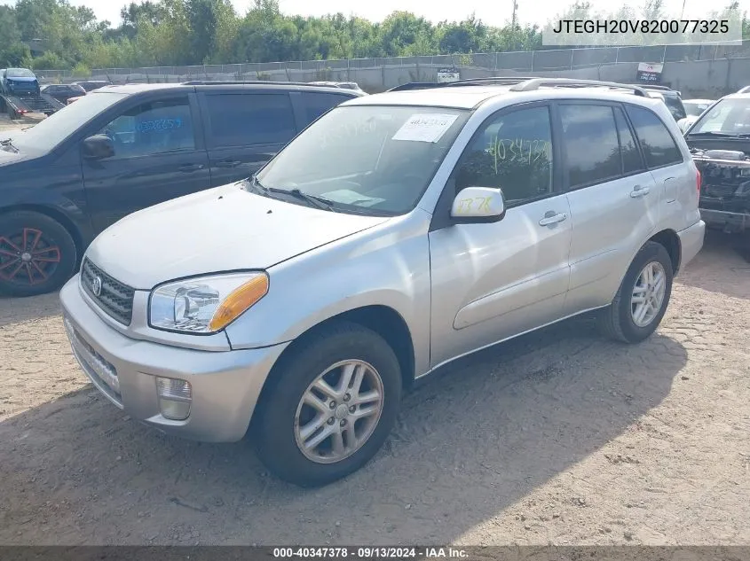 2002 Toyota Rav4 VIN: JTEGH20V820077325 Lot: 40347378