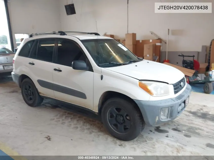 JTEGH20V420078438 2002 Toyota Rav4