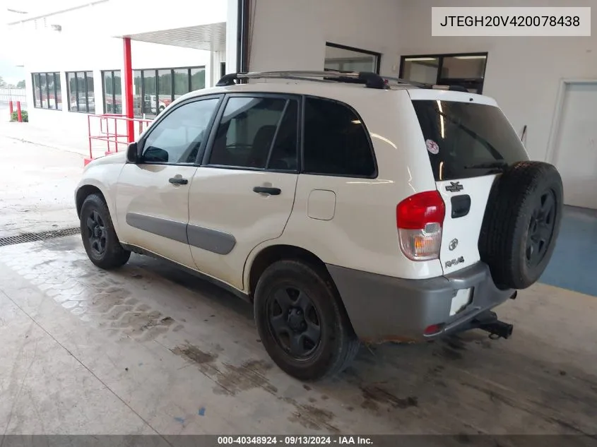 JTEGH20V420078438 2002 Toyota Rav4