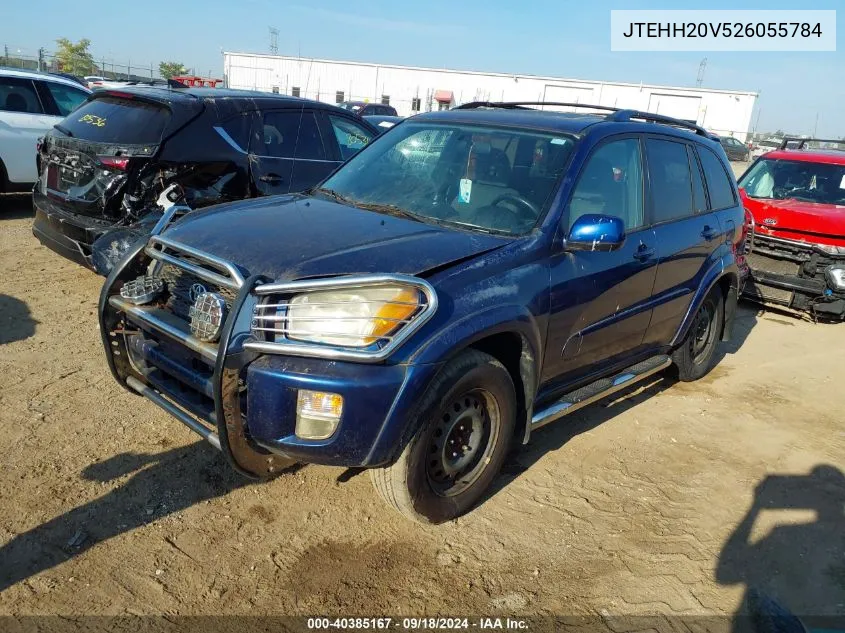 2002 Toyota Rav4 VIN: JTEHH20V526055784 Lot: 40385167