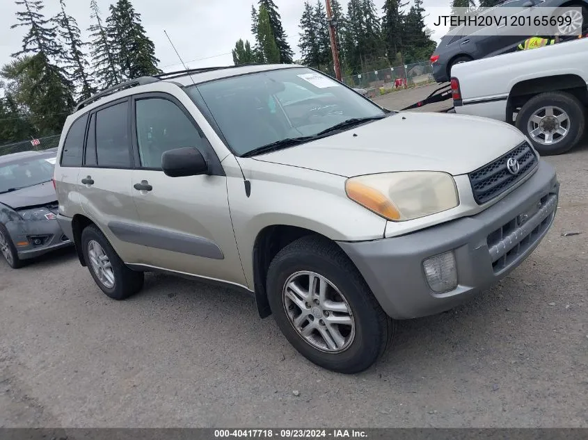 2002 Toyota Rav4 VIN: JTEHH20V120165699 Lot: 40417718