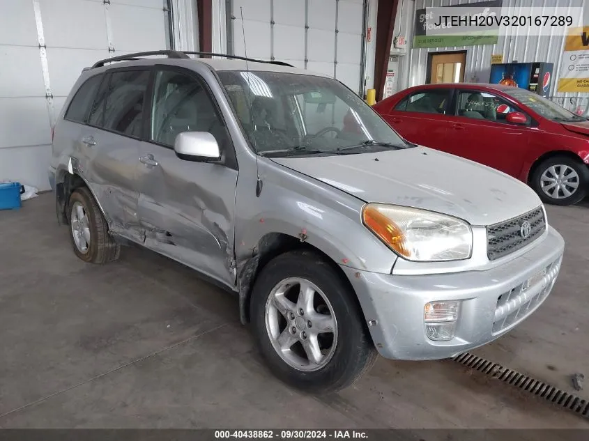 2002 Toyota Rav4 VIN: JTEHH20V320167289 Lot: 40438862