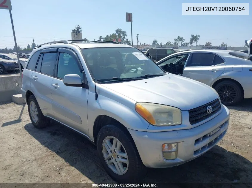 2002 Toyota Rav4 VIN: JTEGH20V120060754 Lot: 40442909