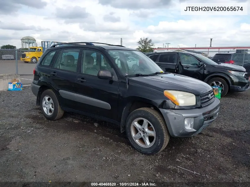 2002 Toyota Rav4 VIN: JTEGH20V620065674 Lot: 40468520