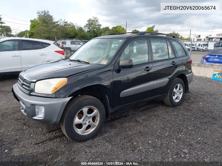 2002 Toyota Rav4 VIN: JTEGH20V620065674 Lot: 40468520