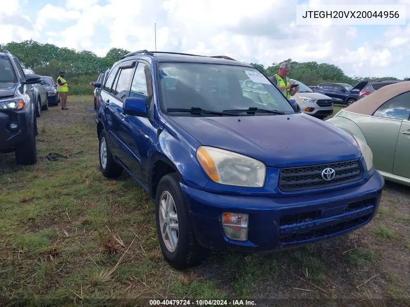 2002 Toyota Rav4 VIN: JTEGH20VX20044956 Lot: 40479724