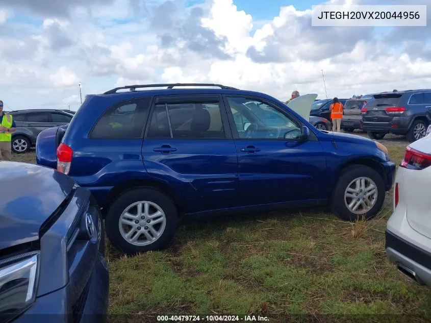 2002 Toyota Rav4 VIN: JTEGH20VX20044956 Lot: 40479724