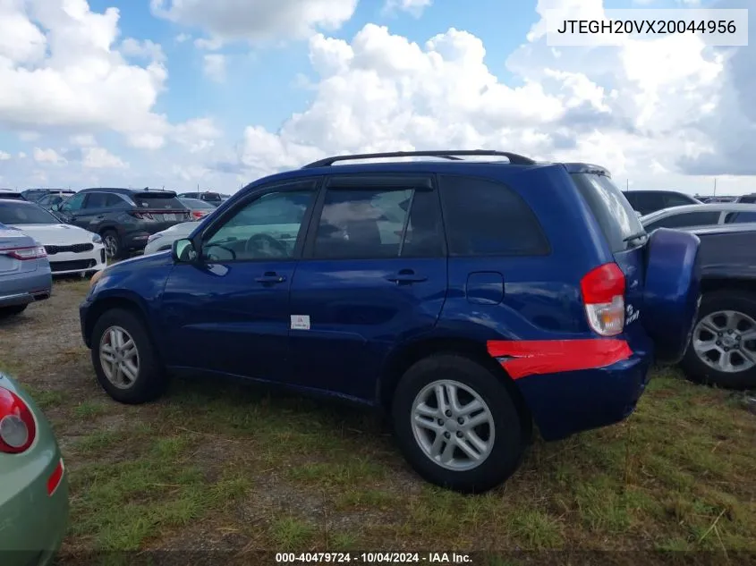 2002 Toyota Rav4 VIN: JTEGH20VX20044956 Lot: 40479724