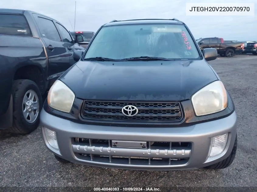 2002 Toyota Rav4 VIN: JTEGH20V220070970 Lot: 40540383