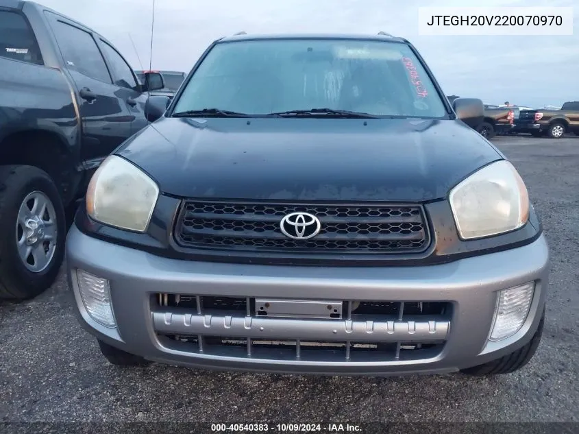 2002 Toyota Rav4 VIN: JTEGH20V220070970 Lot: 40540383