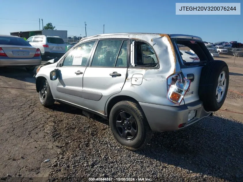 2002 Toyota Rav4 VIN: JTEGH20V320076244 Lot: 40544857