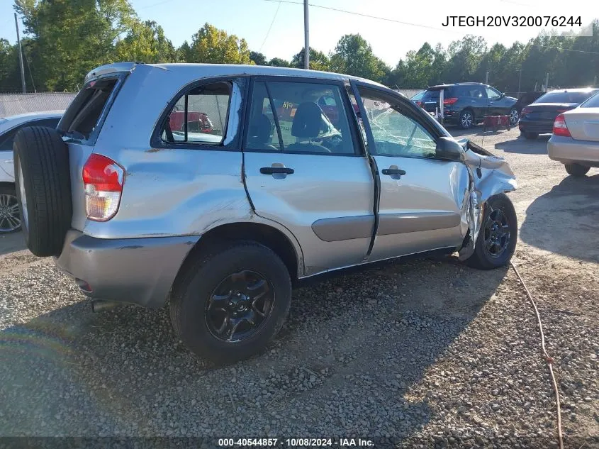 2002 Toyota Rav4 VIN: JTEGH20V320076244 Lot: 40544857