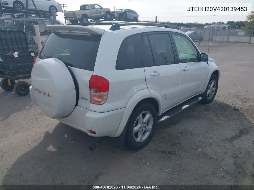 2002 Toyota Rav4 VIN: JTEHH20V420139453 Lot: 40782826