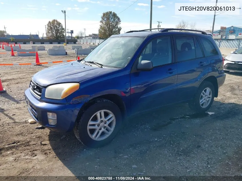 2002 Toyota Rav4 VIN: JTEGH20V820061013 Lot: 40823755