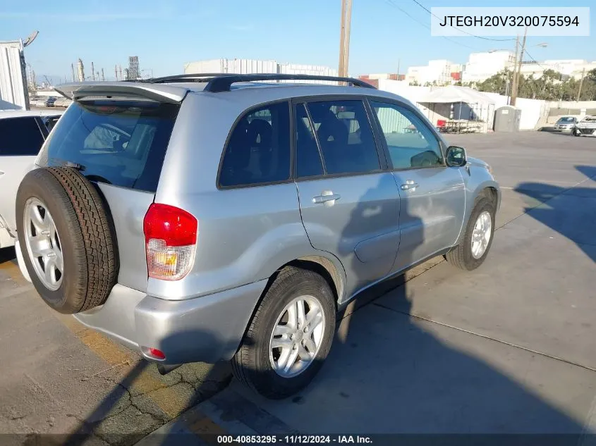 2002 Toyota Rav4 VIN: JTEGH20V320075594 Lot: 40853295