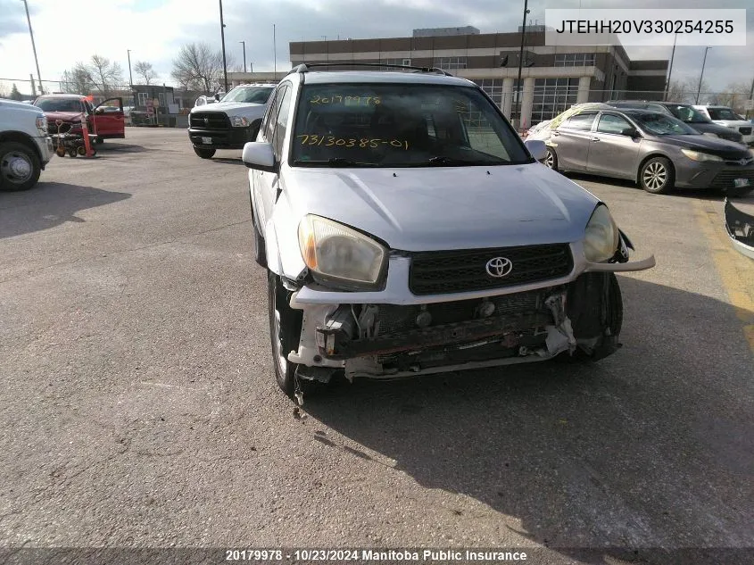 2003 Toyota Rav4 VIN: JTEHH20V330254255 Lot: 20179978