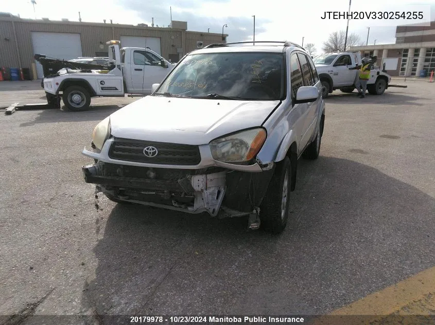 2003 Toyota Rav4 VIN: JTEHH20V330254255 Lot: 20179978