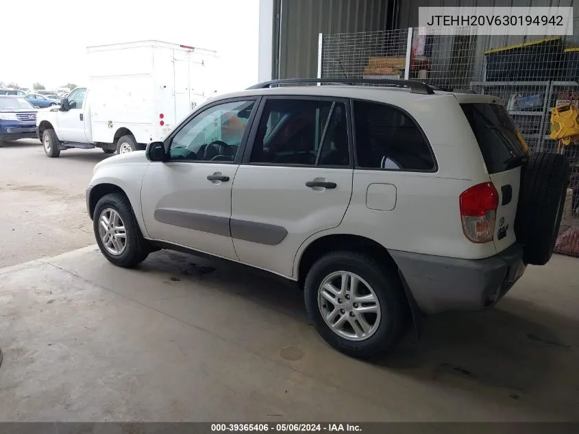 JTEHH20V630194942 2003 Toyota Rav4