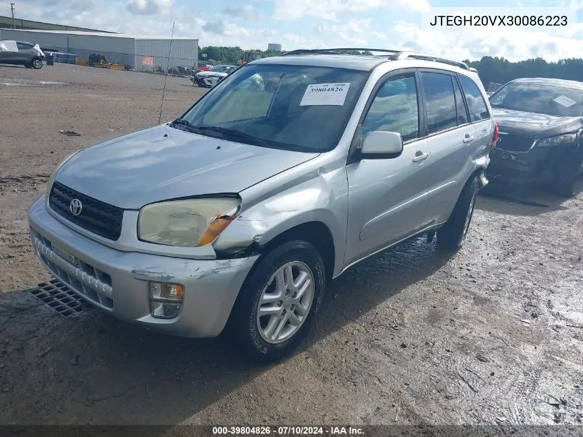 2003 Toyota Rav4 VIN: JTEGH20VX30086223 Lot: 39804826