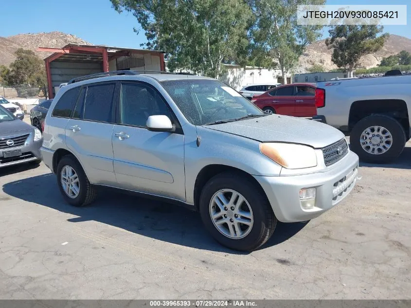 2003 Toyota Rav4 VIN: JTEGH20V930085421 Lot: 39965393