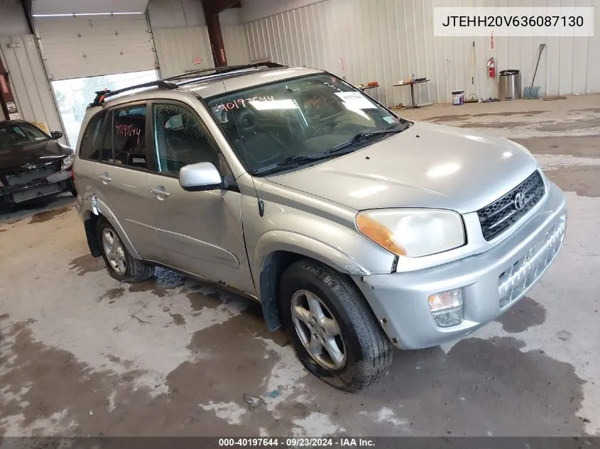 2003 Toyota Rav4 VIN: JTEHH20V636087130 Lot: 40197644