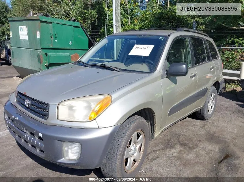 2003 Toyota Rav4 VIN: JTEGH20V330088895 Lot: 40243077