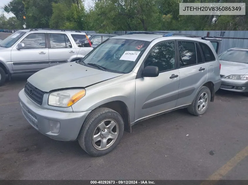 2003 Toyota Rav4 VIN: JTEHH20V836086349 Lot: 40292673