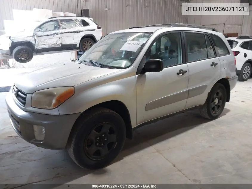 2003 Toyota Rav4 VIN: JTEHH20V236071121 Lot: 40316224