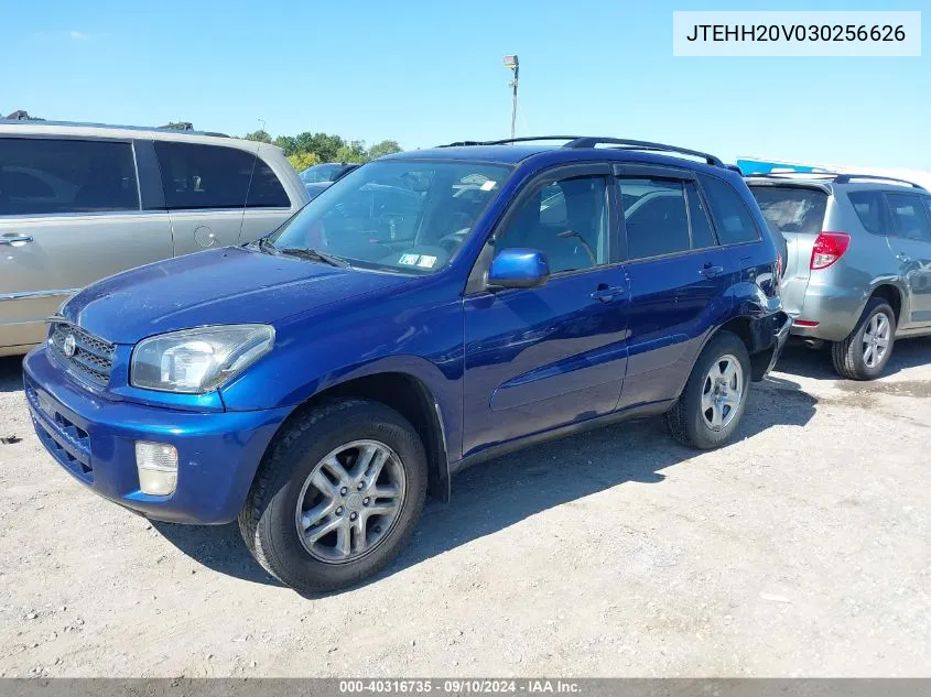 2003 Toyota Rav4 VIN: JTEHH20V030256626 Lot: 40316735