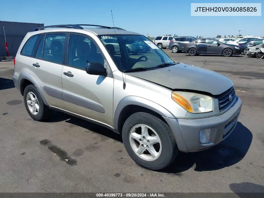 2003 Toyota Rav4 VIN: JTEHH20V036085826 Lot: 40396773