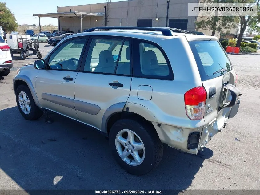 2003 Toyota Rav4 VIN: JTEHH20V036085826 Lot: 40396773