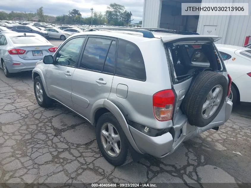 2003 Toyota Rav4 VIN: JTEHH20V030213906 Lot: 40405408