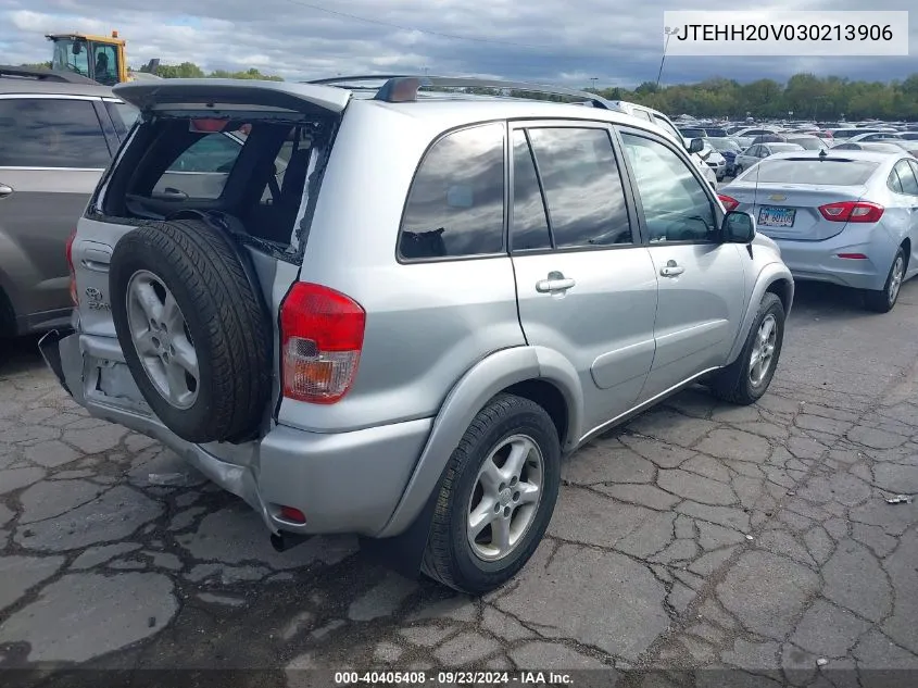 2003 Toyota Rav4 VIN: JTEHH20V030213906 Lot: 40405408