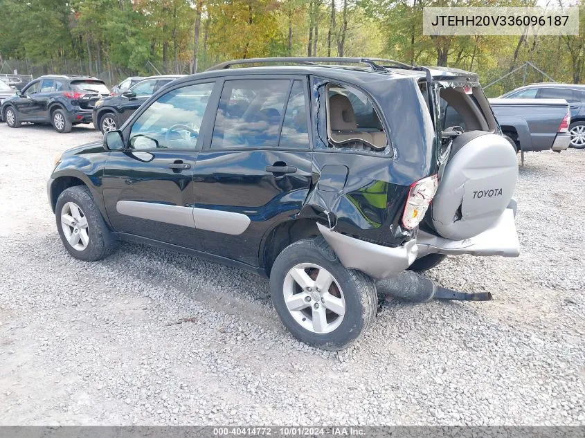 2003 Toyota Rav4 VIN: JTEHH20V336096187 Lot: 40414772