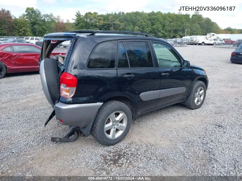 2003 Toyota Rav4 VIN: JTEHH20V336096187 Lot: 40414772