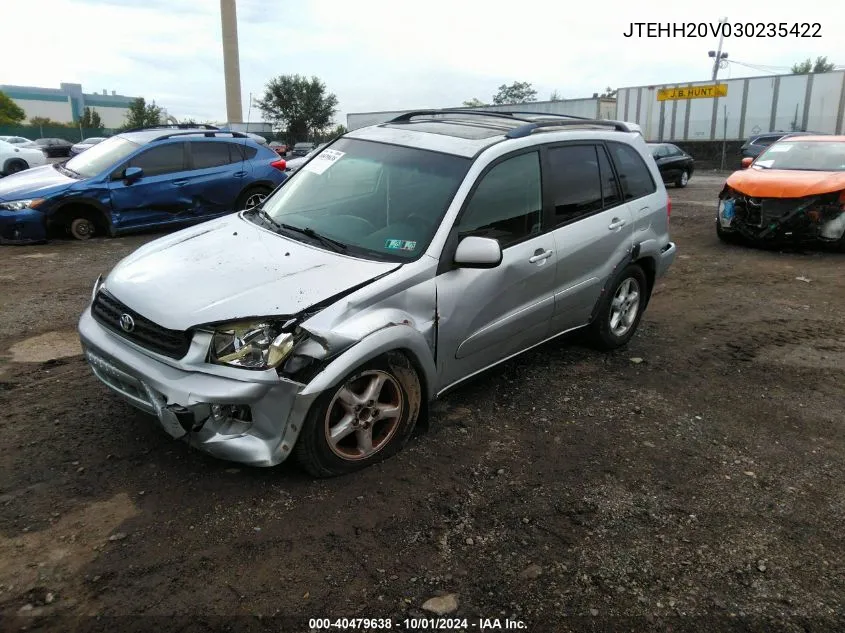 2003 Toyota Rav4 VIN: JTEHH20V030235422 Lot: 40479638