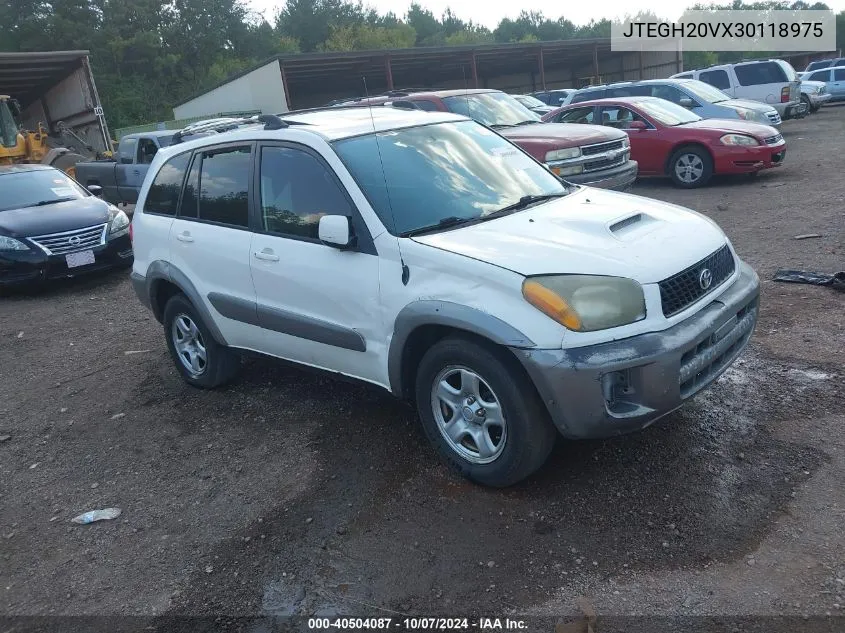 2003 Toyota Rav4 VIN: JTEGH20VX30118975 Lot: 40504087