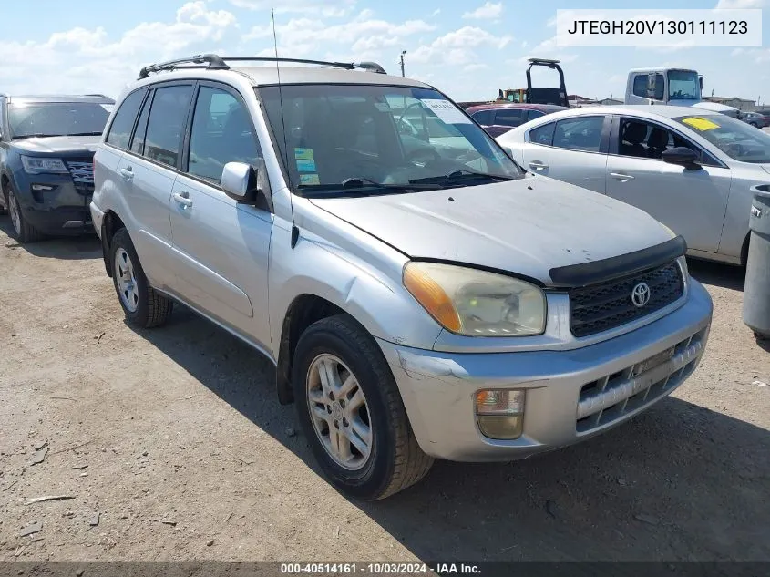 2003 Toyota Rav4 VIN: JTEGH20V130111123 Lot: 40514161