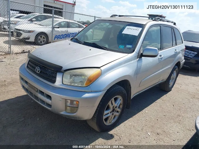 2003 Toyota Rav4 VIN: JTEGH20V130111123 Lot: 40514161