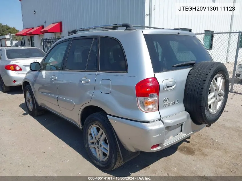 2003 Toyota Rav4 VIN: JTEGH20V130111123 Lot: 40514161