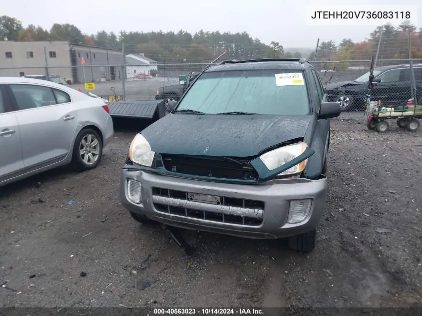 2003 Toyota Rav4 VIN: JTEHH20V736083118 Lot: 40563023