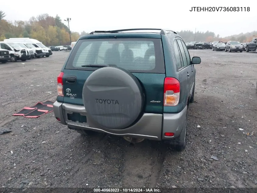 2003 Toyota Rav4 VIN: JTEHH20V736083118 Lot: 40563023