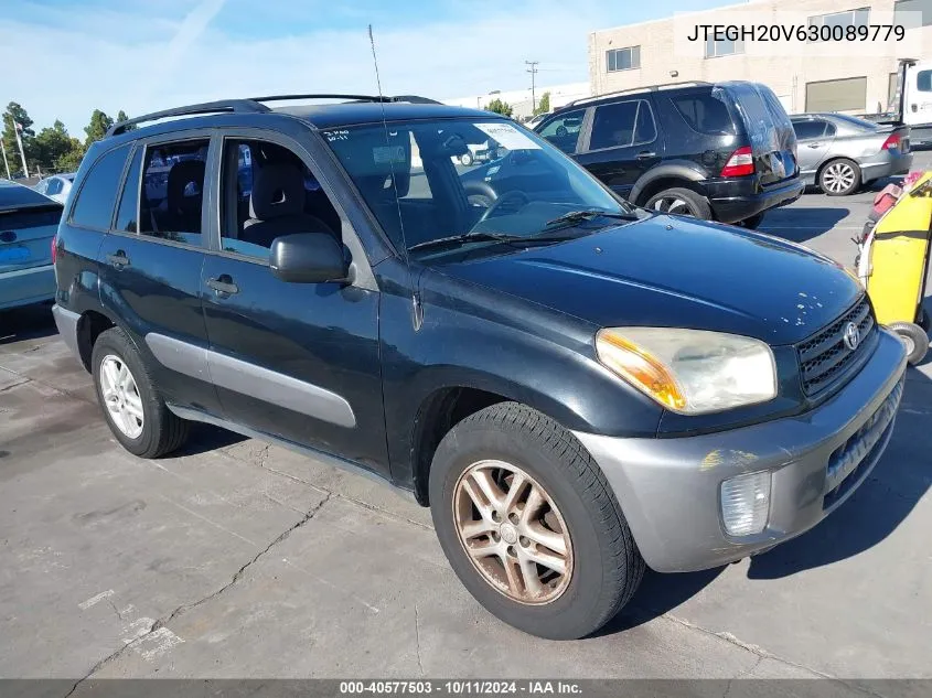 2003 Toyota Rav4 VIN: JTEGH20V630089779 Lot: 40577503