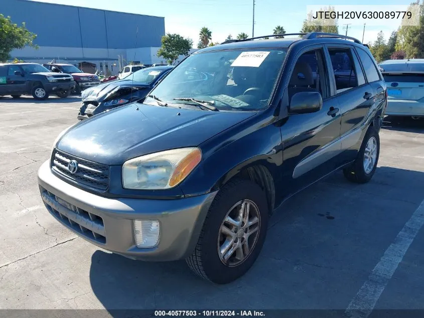 2003 Toyota Rav4 VIN: JTEGH20V630089779 Lot: 40577503