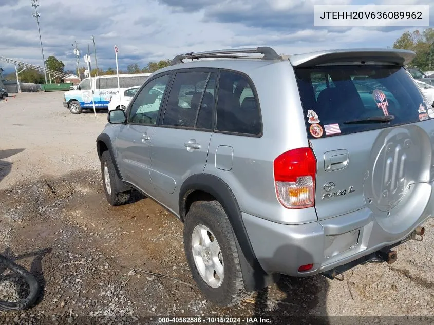 2003 Toyota Rav4 VIN: JTEHH20V636089962 Lot: 40582586