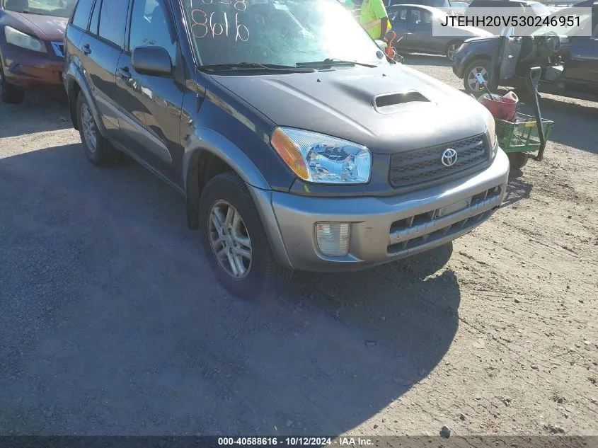 2003 Toyota Rav4 VIN: JTEHH20V530246951 Lot: 40588616