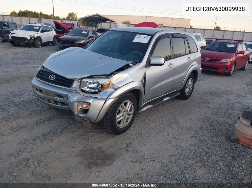 2003 Toyota Rav4 VIN: JTEGH20V630099938 Lot: 40607852