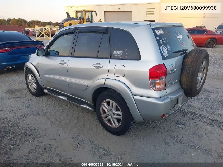 2003 Toyota Rav4 VIN: JTEGH20V630099938 Lot: 40607852