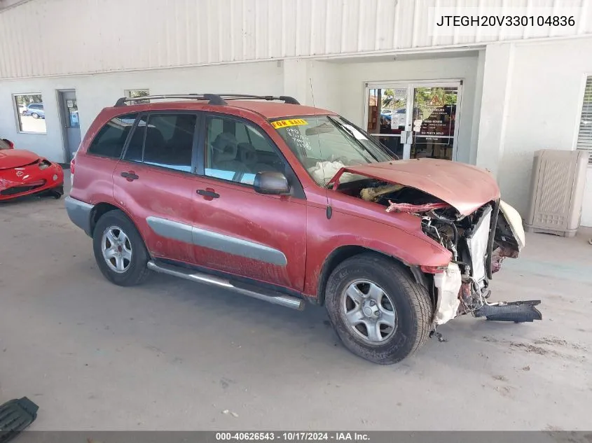 JTEGH20V330104836 2003 Toyota Rav4